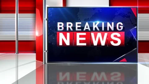 BREAKING NEWS Virtual studio イラスト素材