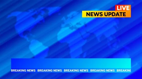 breaking news wit blank headlines and Stock Video Pond5