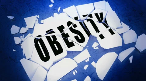 Breaking obesity Stock Footage 34634581
