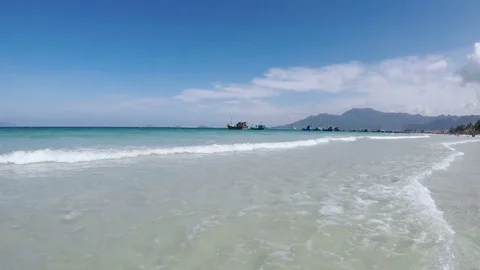 Breaking Ocean or sea Waves. Stock Footage 75037840