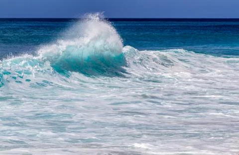 Breaking Ocean wave Stockfoto's