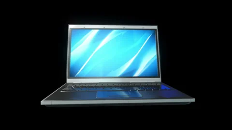 Breaking into pieces laptop computer Video stock 34284539