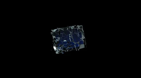 Breaking into pieces tablet computer Stock Footage 26122349