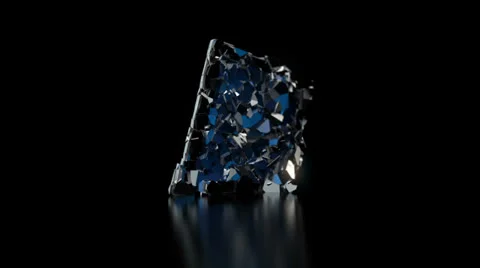 Breaking into pieces tablet computer Stock Footage 26901733