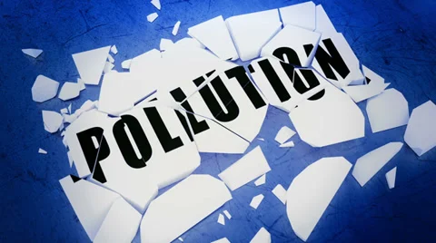 Breaking pollution Stock Footage 33992733
