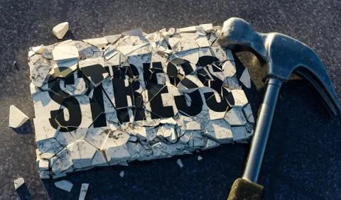 Breaking the power of stress Stock Photos