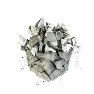 Breaking rock Stock Illustration