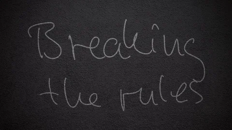 Breaking the Rules Stock Footage 77323555