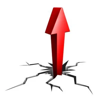 Breaking through to success Ilustración de archivo