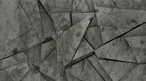 Breaking Wall. Green-Screen Stock Footage 10563908