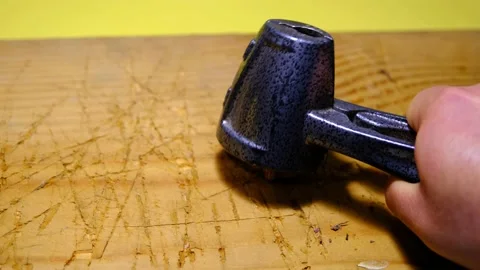 Breaking of a walnut by walnut cracker Stock Footage 154203026