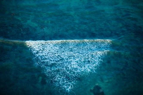 Breaking wave from air Stock Photos