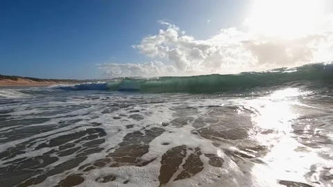 Breaking wave Stock Footage 224055963