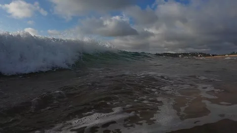 Breaking Wave Stock Footage 302636489