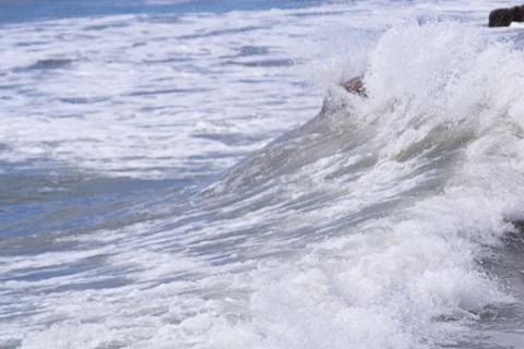 Breaking waves on the coast Stock Photos
