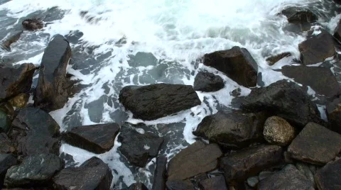 Breaking Waves Stock Footage 563074