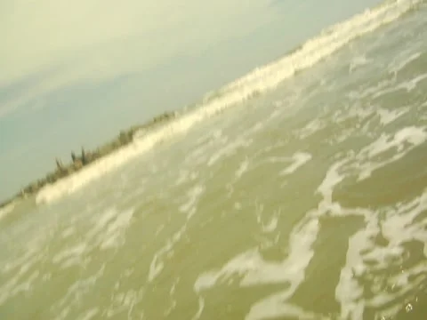 Breaking Waves Splash Camera Stock Footage 8691411