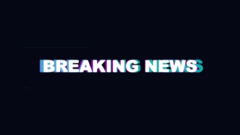 Breakingnews motion graphics background for broadcast television news report Stock Footage 345866598