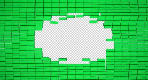 A-breaking.wall-9 Stock Illustration