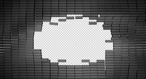 A-breaking.wall.png Illustrazione stock