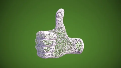 Like breaks up into many elements. 3d illustration Stock Footage 124517507