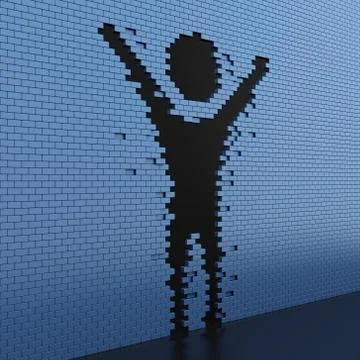 Breakthrough Stock Illustration