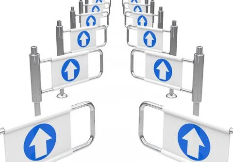 The breakthrough Stock Illustration