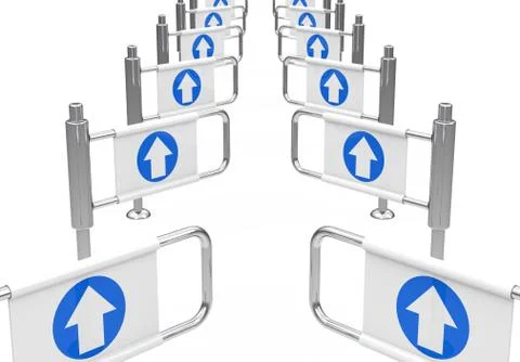 The breakthrough Stock Illustration