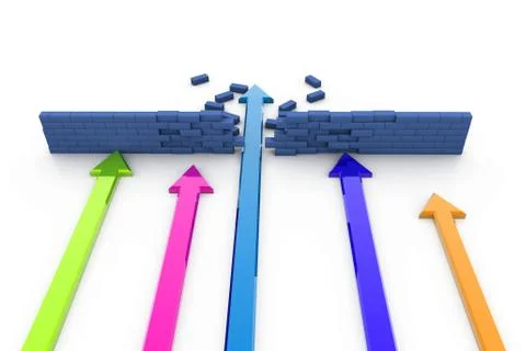 Breakthrough Illustrazione stock