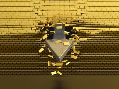 Breaktrough Stock Illustration