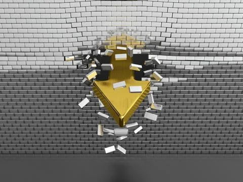 Breaktrough Stock Illustration