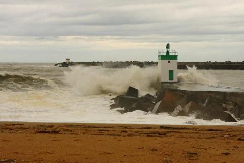 Breakwater-Anglet Stock Photos