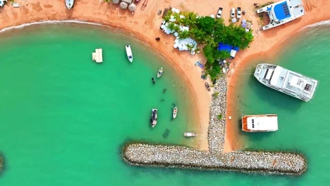 A breakwater is a crucial engineering structure designed to protect coastal. Video stock 249727717