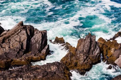 Breakwater at Dursey Sound Stock Photos
