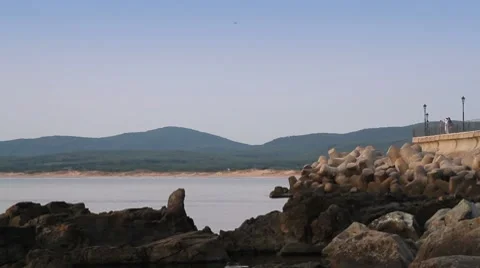 Breakwater Stock Footage 8834013