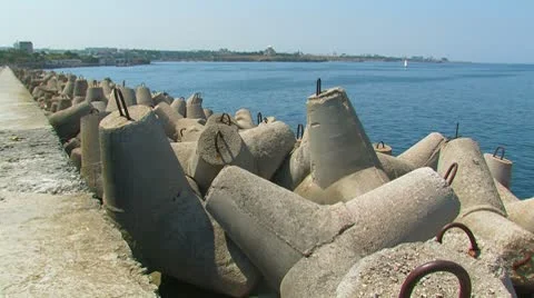 Breakwater Stock Footage 8916278