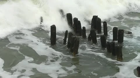 Breakwater Video stock 10798841