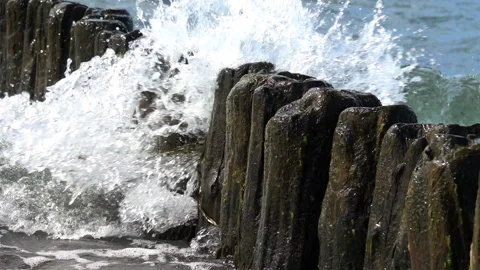 Breakwater Stock Footage 143385552