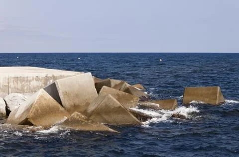 Breakwater jetty Stock Photos