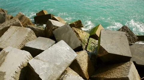 Breakwater, pier Stock-Footage 38464438