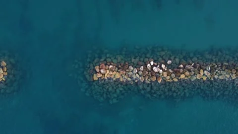 Breakwater Structure at Latsi Stock Footage 145493007