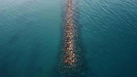 Breakwater Structure at Latsi Stock Footage 145493097