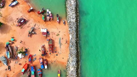 Breakwaters from above. Stock Footage 249727328