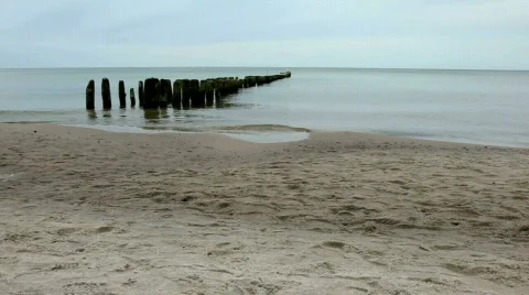 Breakwaters Stock Footage 734178