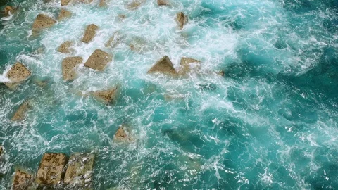 Breakwaters Stock Footage 91667081