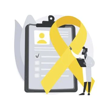 Breast cancer abstract concept vector illustration. Stock Illustration