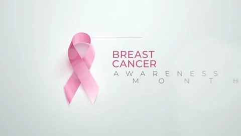 Breast Cancer Awareness Month loop animation. Stock Footage 204775883