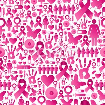 Breast cancer awareness pattern Stock Illustration