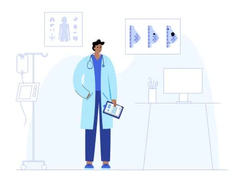 Breast disease concept Stock Illustration