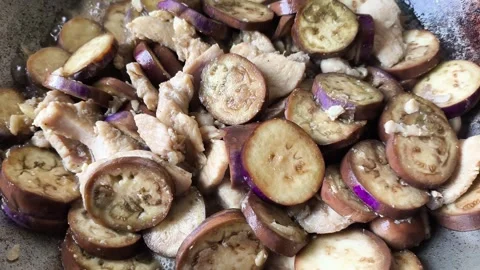 Breast eggplant Stock Footage 336931702